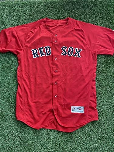 Rick Porcello Boston Red Sox Oyunu Kullanılmış Yıpranmış Forma 2017 MLB Auth-MLB Oyunu Kullanılmış Formalar