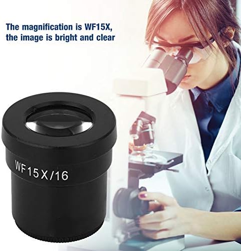 Mikroskop Mercek, WF150X 16mm Mikroskop Oküler Lens Ölçekli Ayarlanabilir Siyah Stereo Mikroskop için