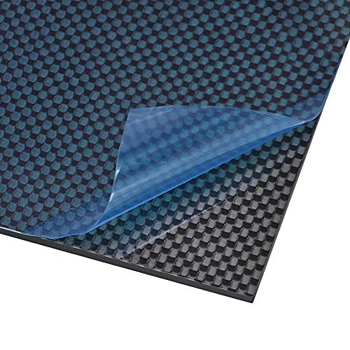 uxcell Karbon Fiber Plaka Paneli Levhalar 300mm x 200mm x 1.2 mm Karbon fiber levha (Düz Parlak)