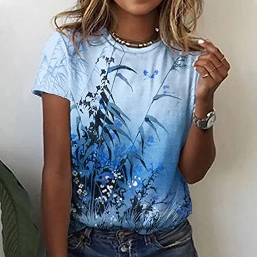 Kısa Kollu Elbise Moda Pamuk Crewneck Grafik Gevşek Fit Salonu Üst Tshirt Kızlar için Sonbahar Yaz T Shirt KG KG