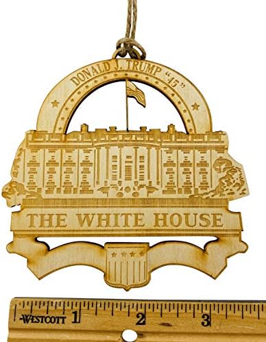 Westman Çalışır Beyaz Saray Noel Süs Donald Trump ile 4 İnç Ahşap Dekorasyon abd'de Yapılan