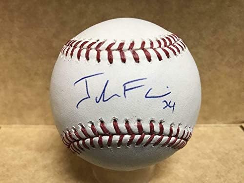 Jacob Faria Milwaukee Brewers, coa İmzalı Beyzbol Topları ile İmzalı ML Beyzbol İmzaladı