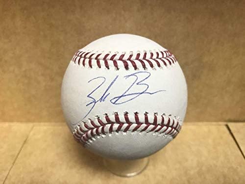 Zack Brown Milwaukee Brewers, Coa İmzalı Beyzbol Topları ile İmzalı ML Beyzbol İmzaladı
