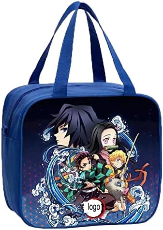 Anime yemek kabı Sevimli Anime Öğle Yemeği Çantası Çanta Erkekler Kadınlar için Seyahat Piknik ofis hediyeleri Anime Şeyler
