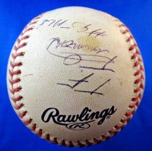 Kullanılan Nadir Oyun MLB Çin Serisi 2008 Hakem Ekibi tarafından İmzalandı Rick Reed Koleksiyonu - İmzalı Beyzbol Topları