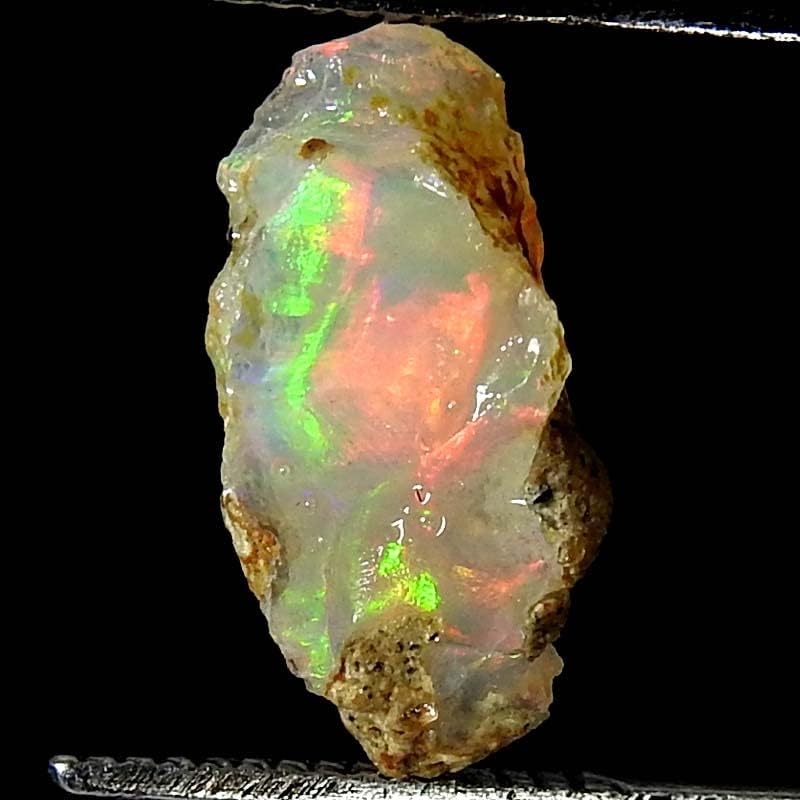 Jewelgemscraft™ 03.40 Ct. Ultra Yangın Ham Opal Taş, Doğal Kaba, Taş Kristalleri, Etiyopya Opal Kaya, Takı Yapma Malzemeleri,