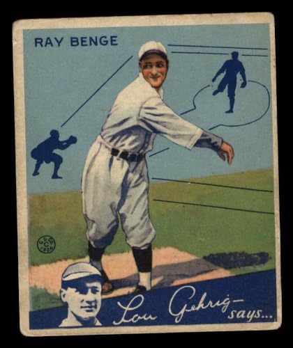 1934 Goudey 24 Ray Benge Brooklyn Dodgers (Beyzbol Kartı) İYİ Dodgers