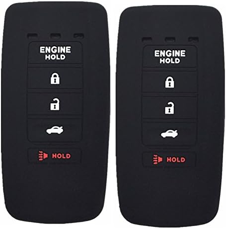 Ezzy Oto Bir Çift Silikon Kauçuk Anahtarlık Durumda Anahtar Kapakları Anahtar Ceket Cilt Koruyucu fit Acura MDX RDX RLX ILX