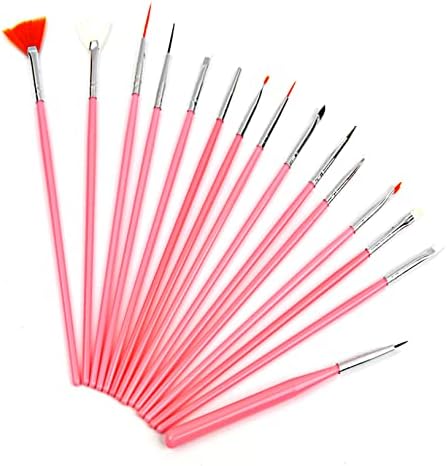 15 adet Suluboya Fırçası Minyatür Detay Yumuşak Akrilik Yağlı Boya Plastik Saplı Çekme Kanca Hattı Kalem