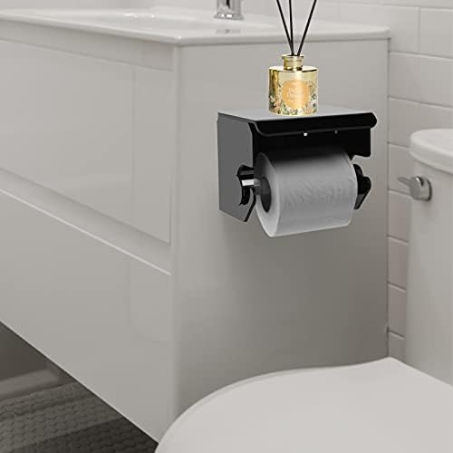 Telefon Raflı Cosmos Akrilik Tuvalet Kağıdı Tutucusu Kendinden Yapışkanlı ve Duvara Monte Tuvalet Kağıdı Tutucusu Banyo için