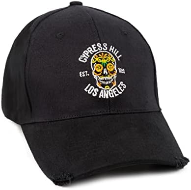 Cypress Hill Cap Unisex Kafatası Logosu Siyah Snapback / Müzik Ürünleri Tek Beden