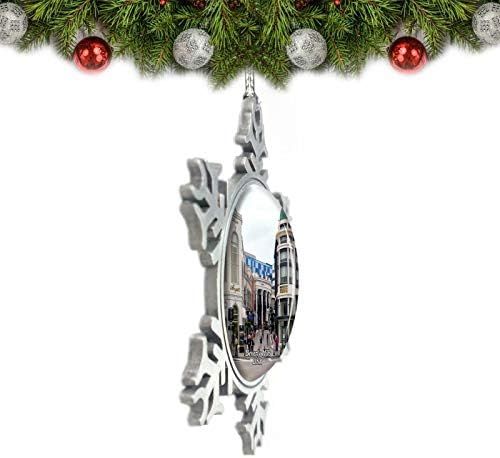 Umsufa ABD Amerika Beverly Hills Rodeo Sürücü Noel Süs Ağacı Dekorasyon Kristal Metal Hatıra Hediye