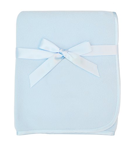 Amerikan Bebek Şirketi Saten Süslemeli Polar Battaniye, Mavi, 30 x 30, Erkekler ve Kızlar için