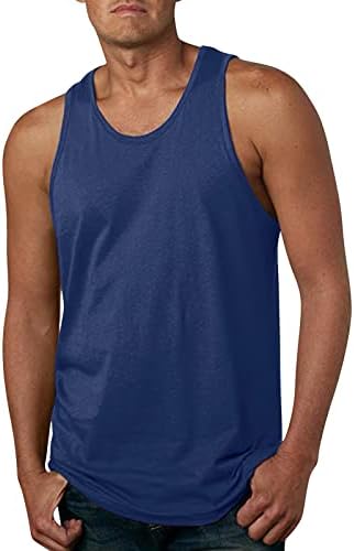 Erkek Kolsuz Tankı Üstleri Yaz Rahat Kas Vücut Geliştirme Fitness Tee 4th Temmuz Vatansever Yıldız Şerit Yelek T-Shirt