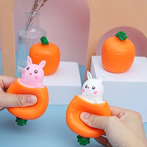 3 ADET Hayvan Sıkmak Oyuncaklar Havuç Tavşan stres oyuncakları Tavşan Stres Giderici Duyusal Oyuncaklar Otistik Çocuk Yetişkin