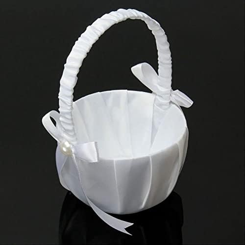 C-LARSS ustic Çiçek Kız Sepetleri Düğün için Batı Çiçek Sepeti Yıldönümü için, Düğün Ziyafet Parti Malzemeleri Bir