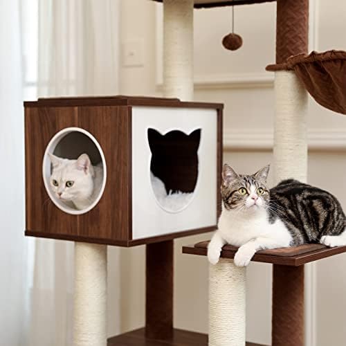 kedi Ağacı İstikrarlı kedi Kuleleri Rahat Tünemiş Benzersiz kedi Ağacı kedi Oyuncak kedi Ağacı Modern Kediler kedi Kulesi