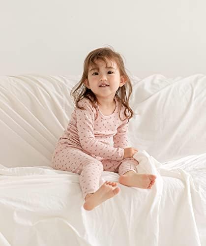 AVAUMA Bebek Erkek Kız Pijama Seti 6 M-7 T Çocuklar Sevimli Yürümeye Başlayan Rahat fit Desen Tasarım Pjs Pamuklu Pijama