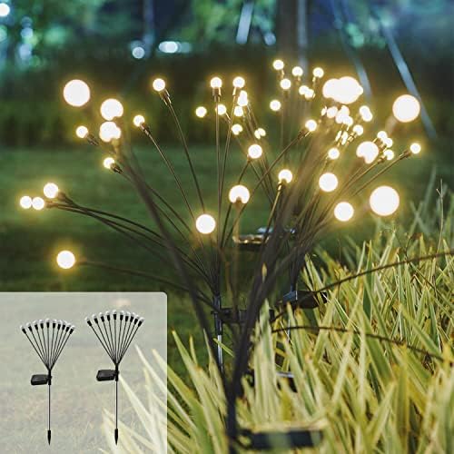 10 Kafa LED açık alan su geçirmez projektör Güneş Dize ışıkları Yıldız Yağmuru Sallanan Bahçe ışıkları Dekoratif Peri ışıkları