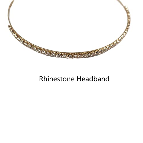 Rhinestone Gelin Kafa Bandı, çiçek Kristal Nedime Taç Saç Bandı Gelin Düğün Başlığı Takı Aksesuarları Kadınlar Kızlar için