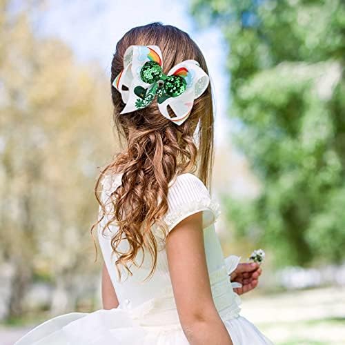 Bant Yeşil Aziz Tasarım Yay patrick Günü Saç Bandı İrlandalı Elastik Bebek Saç saç tokası Aksesuarları Kadınlar için (D,
