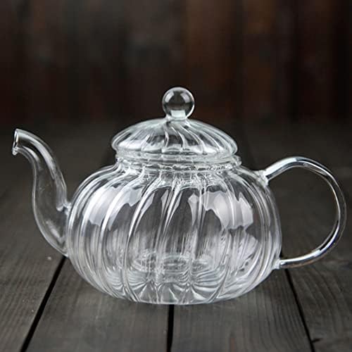 Cabilock cam çaydanlık Şeffaf Demlik Zarif demlik Demlik Stovetop Güvenli çaydanlık Çiçeklenme Gevşek Yaprak Çay Makinesi