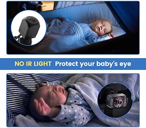 EWAY Kablosuz WiFi bebek kamerası için Araba, USB Girişi bebek izleme monitörü ile 2.4 GHz Kablosuz İletim, Taşınabilir Kablosuz