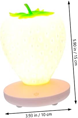 Toyvıan çilek Küçük gece lambası masa üstü bebek gece lambası Lampara De Çilek Gece Lambası Renk Değişimi LED lamba çilek