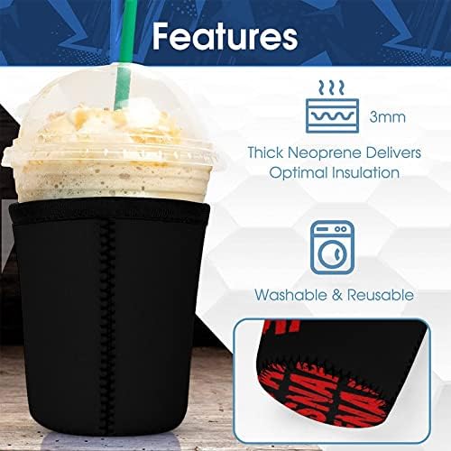 Musluk Snap Veya Şekerleme Brezilya Jiu Jitsu Kahve kupa kılıfı Yeniden Kullanılabilir Neopren Bardak Tutucu Sıcak içecek