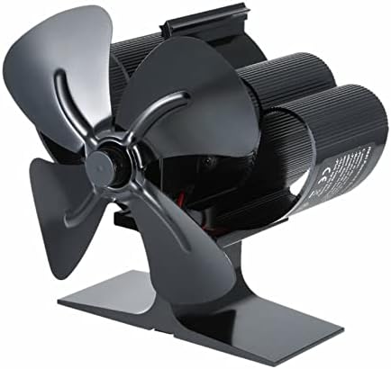 YYYSHOPP 4 Bıçaklı Şömine Soba Fan ısıtıcı Küçük Boyutlu İsı Powered Günlük Ahşap Brülör Sessiz Ev Şömine Fan ısı Dağılımı