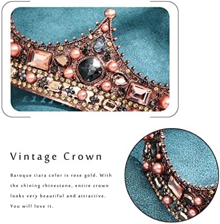 Kilshye Barok Vintage Taçlar Rhinestone Gotik Taç Mücevherli Kristal Tiara Kraliçe Düğün Balo Tiaras Kafa Bandı Kadınlar