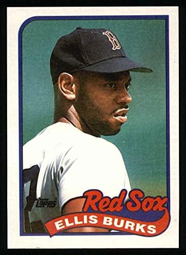 1989 Topps 785 Ellis Burks Boston Red Sox (Beyzbol Kartı) NM / MT Red Sox