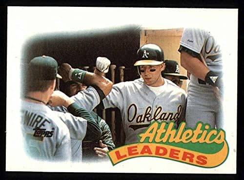 1989 Topps 639 A'nın Liderleri Walt Weiss Oakland Atletizm (Beyzbol Kartı) NM / MT Atletizm