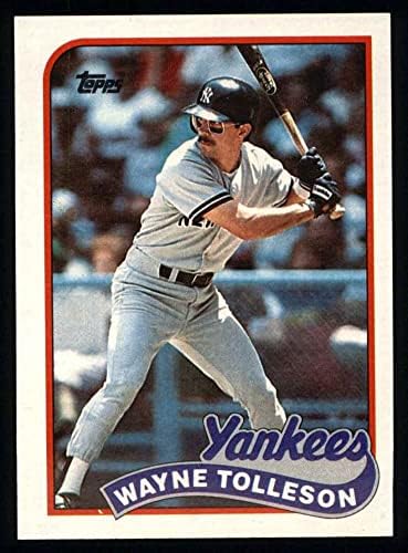 1989 Topps 716 Wayne Tolleson New York Yankees (Beyzbol Kartı) NM / MT Yankees
