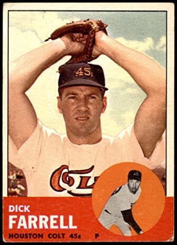 1963 Topps Normal Beyzbol kartı277 Houston Colt'tan Dick Farrell 45'lerin Notu İyi