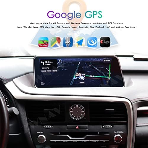 ZWNAV 12.3 inç Android 10 Araba Stereo Lexus RX300 RX350 RX450H -2019, Qualcomm 128GB Araba GPS navigasyon başkanı Ünitesi,