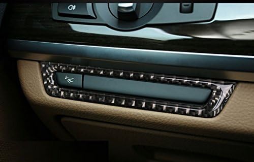 Eppar Yeni Karbon Fiber göbek düğme kapağı 1 ADET BMW 7 Serisi için F01 2009-2015 730i 740i 750i 760i
