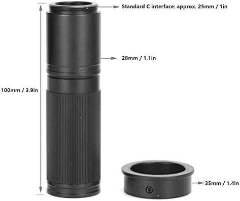 BTİHCEUOT Kamera Lensi, Mikroskop Lens, Zoom CMount Lens Alüminyum Alaşımlı Mikroelektronik Hassas Makine Kalıpları Takı