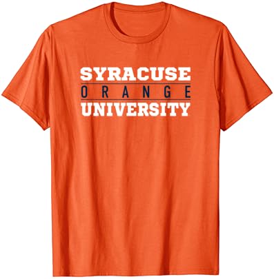 Syracuse Üniversitesi Çizgiler Arası Turuncu Tişört