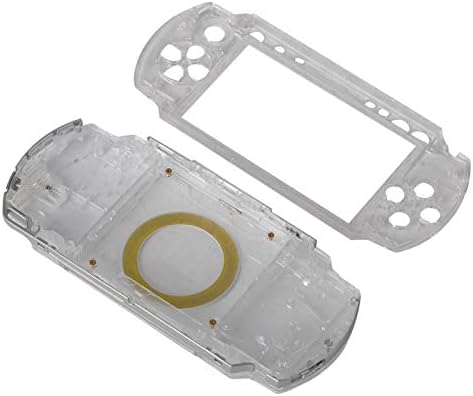 PSP1000, kılıf Kapak Değiştirme Anti-Damla Tam Kabuk Konut Seti Düğmeleri ile Kiti PSP 1000 için Yedek Kabuk (Şeffaf)