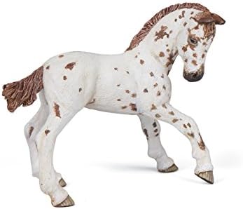 Papo-El Boyaması-Heykelcik-Atlar, Taylar ve Midilliler-Kahverengi Appaloosa Tay Figürü - 51510-Koleksiyonluk-Çocuklar için