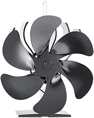 XFADR SRLİWHİTE siyah şömine 6 bıçakları ısı Powered soba Fan günlük ahşap brülör çevre dostu sessiz Fan ev verimli ısı dağılımı