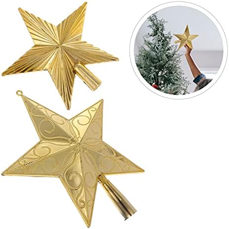 YARDWE Ev Dekor Noel Ağacı Toppers Yıldız Treetop Dekorasyon Tatil Ağacı Süsleme 3D Ağacı Topper Noel Parti Malzemeleri için