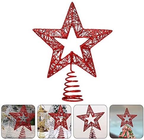 3 adet Noel Sanat El Sanatları Noel Ağacı Topper Demir Yıldız Dekorasyon için Otel Ev Noel Süslemeleri Hediyeler Süsler