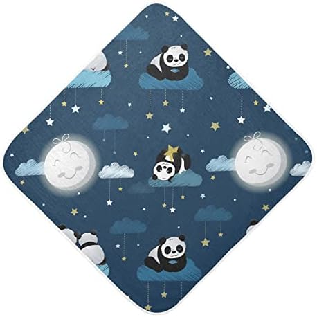 vvfelıxl Bebek Kapşonlu Havlu, Küçük Pandalar Emici Yürümeye Başlayan banyo havlusu, Pamuk Yumuşak Yenidoğan bebek havluları
