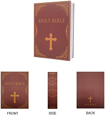 Büyük Saptırma Kitap Güvenli saklama kutusu (Boyut 10.5×8×2.6) Güvenlik şifreli kilit, Sözlük Gizli Gizli Kasa (İncil Kombinasyonu)