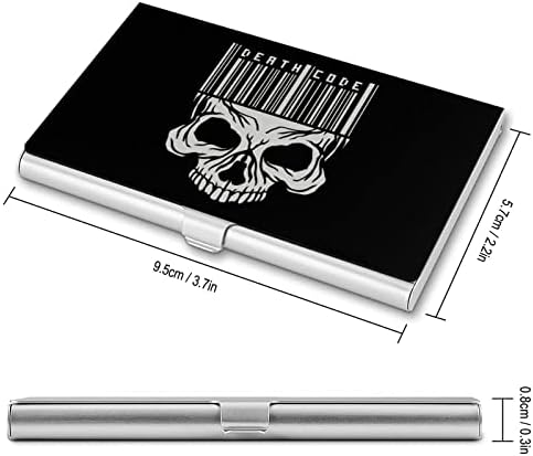 Gotik İşareti Kafatası Unisex Alaşım İş kart tutucu Moda kartvizit kutusu Cep KİMLİK kartı durumda