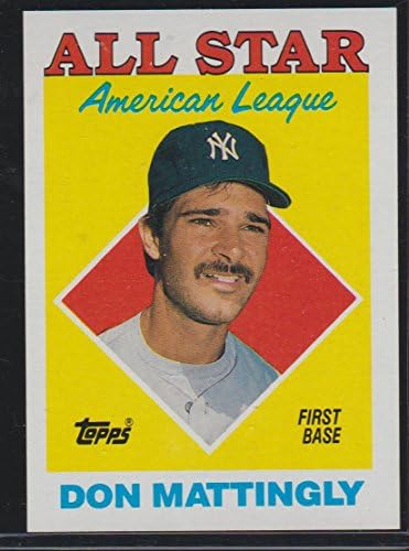 1988 Topps Don Mattingly Yankees All Star Beyzbol Kartı 386
