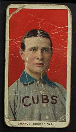 1909 T206 kırmızı Frank Chance Chicago Cubs (Beyzbol Kartı) (Kırmızı Arka Planlı Portre) OTANTİK Yavrular