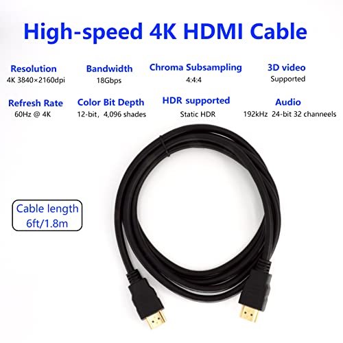 Ethernetli MOCATEC Premium 4K HDMI Kablosu 2.0-HDMI 4K Kablo 2.0 (4K @ 60Hz) Hazır - Yüksek Hızlı 18Gbps - Altın Kaplama
